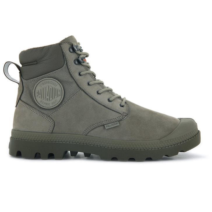 Pánské Boty Palladium Pampa Shield WP+ LUX Olivy Zelené | CZ JNV-16E